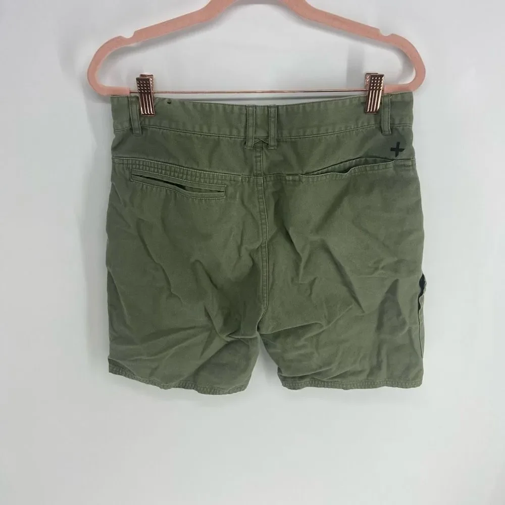 Tavik Men's Green Modern Beach Culture Cotton Freighter Shorts Size 30 - Picture 5 of 5